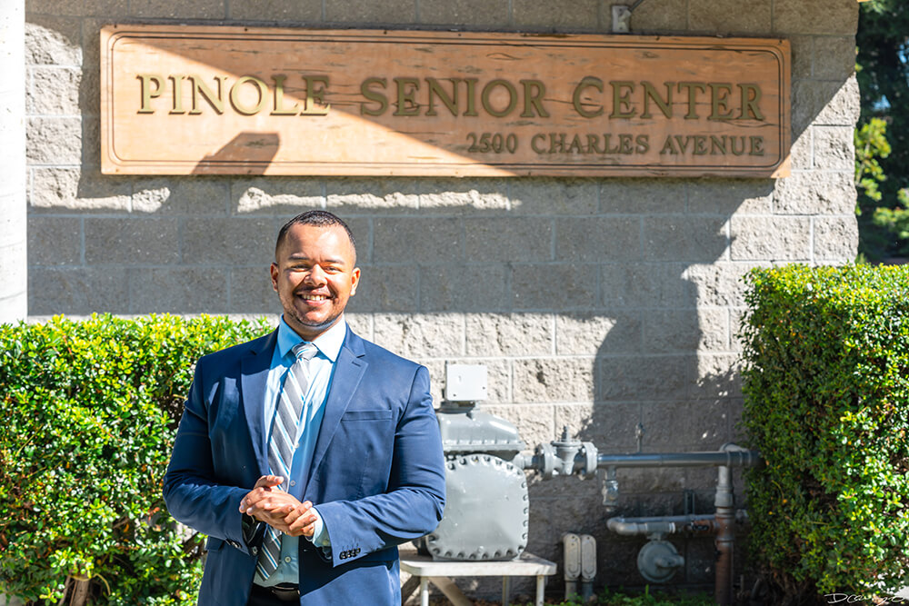 Portrait photo session with Devin Murphy, running for Pinole City Council in Pinole, CA.